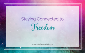 Staying Connected to Freedom by Celia Faye Meisel