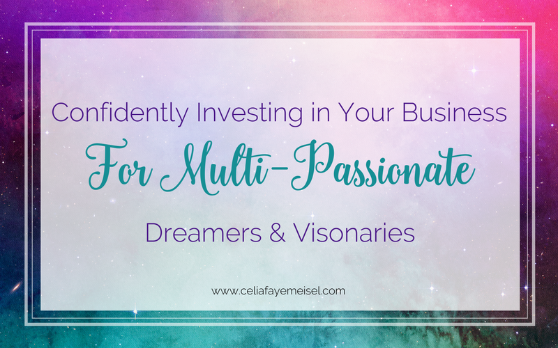 Confidently Investing In Your Business for Multi-Passionate Dreamers & Visionaries by Celia Faye Meisel